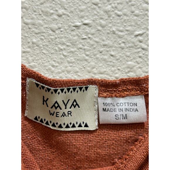 Kaya Wear Artsy Handmade Jumpsuit S/M 100% Cotton Festival Indie Lagenlook India - Picture 5 of 6